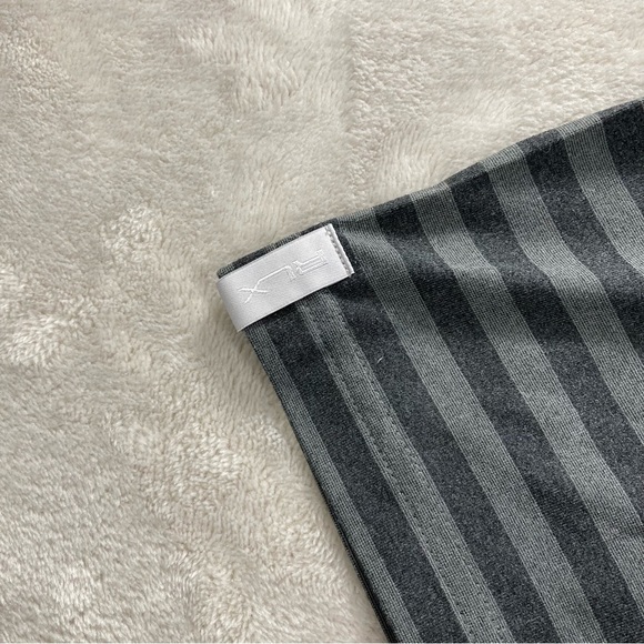 RLX Polo Ralph Lauren Golf Black Grey Striped Polo Shirt Men's Sz L Wicking - Picture 4 of 9